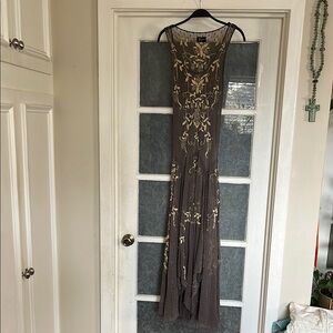 Biya Johnny Was Maxi Dress Mesh Embroidered Boho dress